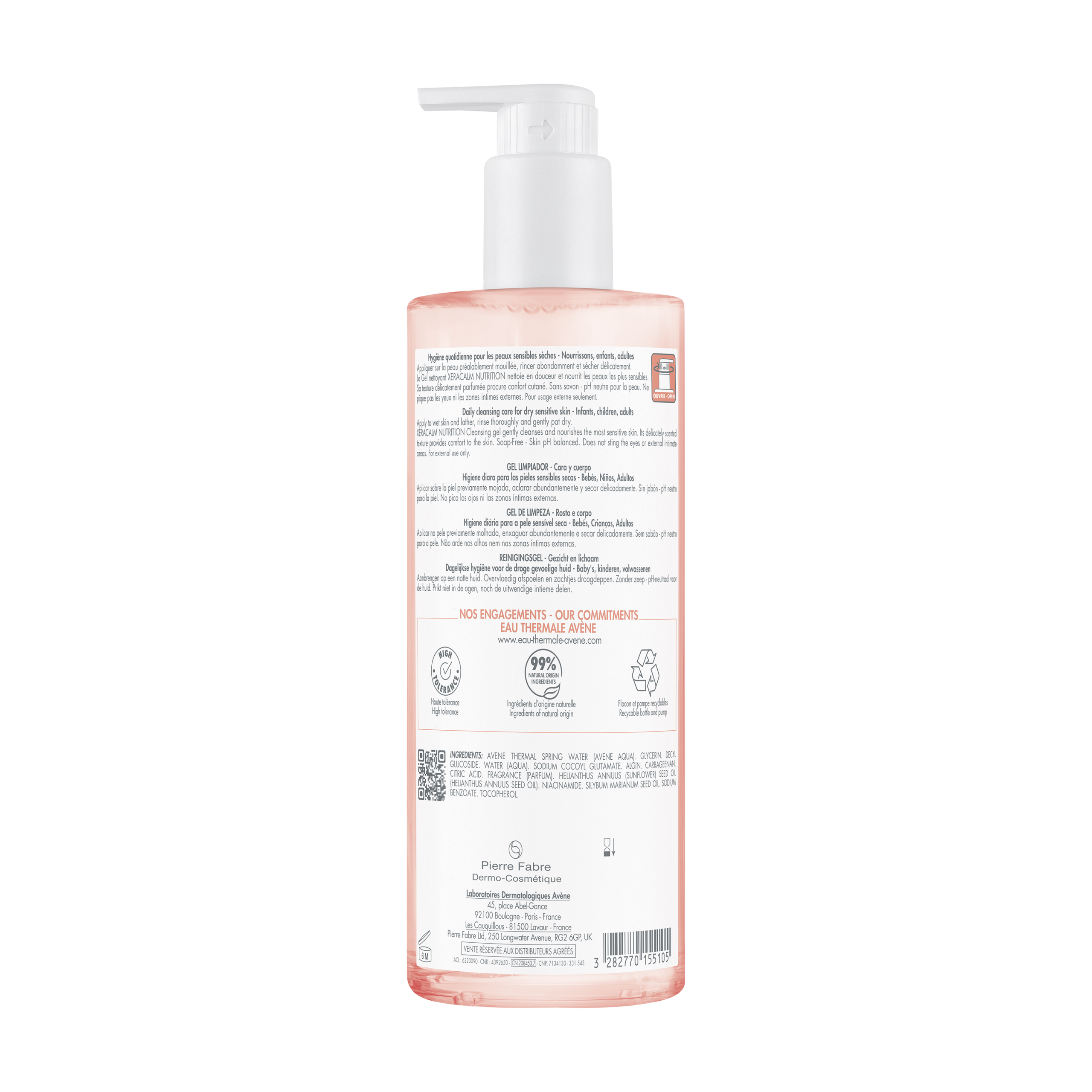 Avène XeraCalm Nutrition Cleansing Gel